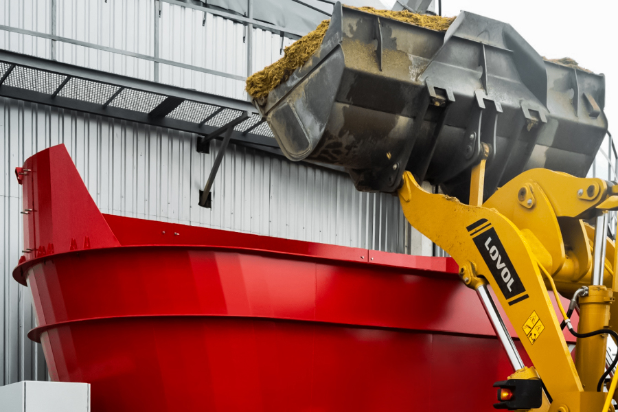 Alimentador de substratos sólidos P4025, 25 m³