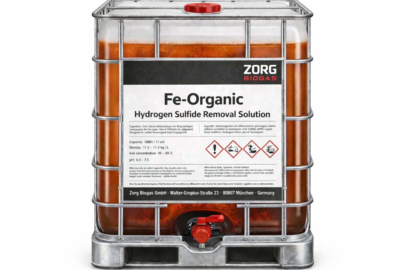 Fe-organic for H₂S Removal 